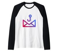 Conciencia de Seguridad cibernética para sobrevivientes de Phishing Manténgase Alerta Camiseta Manga Raglan