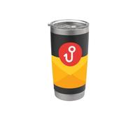 Conciencia de seguridad cibernética para sobrevivientes de phishing Manténgase alerta Vaso térmico de acero inoxidable de doble pared