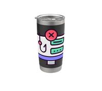 Conciencia de seguridad cibernética para sobrevivientes de phishing Manténgase alerta Vaso térmico de acero inoxidable de doble pared