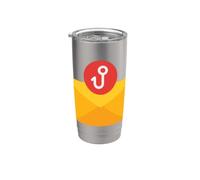 Conciencia de seguridad cibernética para sobrevivientes de phishing Manténgase alerta Vaso térmico de acero inoxidable de doble pared