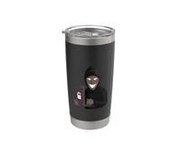 Conciencia de seguridad cibernética para sobrevivientes de phishing Manténgase alerta Vaso térmico de acero inoxidable de doble pared