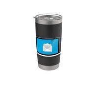 Conciencia de seguridad cibernética para sobrevivientes de phishing Manténgase alerta Vaso térmico de acero inoxidable de doble pared