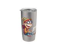Conciencia de seguridad cibernética para sobrevivientes de phishing Manténgase alerta Vaso térmico de acero inoxidable de doble pared