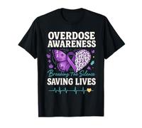 Conciencia de Sobredosis Rompiendo el Silencio Salvando Vidas Camiseta