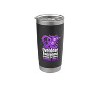 Conciencia de sobredosis Rompiendo el silencio Salvando vidas Vaso térmico de acero inoxidable de doble pared