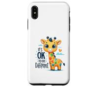 Conciencia del Autismo Está Bien ser Diferente Linda Jirafa Carcasa para iPhone XS MAX