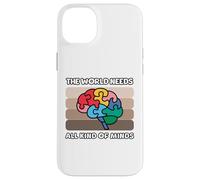 Conciencia del autismo Todo tipo de mentes Autista ND Cerebro Carcasa para iPhone 14 Plus