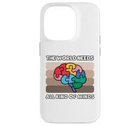 Conciencia del autismo Todo tipo de mentes Autista ND Cerebro Carcasa para iPhone 14 Pro