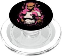 Conciencia del cáncer de Mama Afroamerican Wear Pink out PopSockets PopGrip para MagSafe