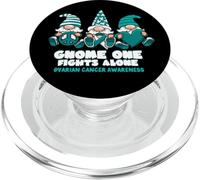 Conciencia del cáncer de ovario Gnomo se pelea solo PopSockets PopGrip para MagSafe