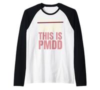 Conciencia PMDD PMDD Apoya la Salud hormonal de la Fase lútea Camiseta Manga Raglan