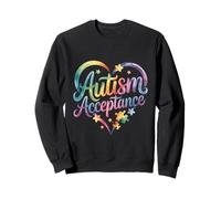 Conciencia sobre el autismo Aceptación Símbolo del corazón Educar Sudadera