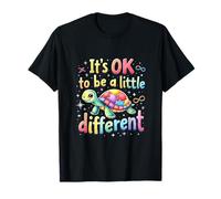 Conciencia sobre el autismo está bien ser una tortuga un poco diferente Camiseta