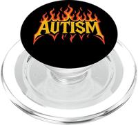 Conciencia sobre el Autismo Orgullo Autista Flaming Cool Graphic PopSockets PopGrip para MagSafe