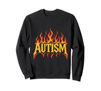 Conciencia sobre el Autismo Orgullo Autista Flaming Cool Graphic Sudadera