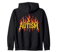 Conciencia sobre el Autismo Orgullo Autista Flaming Cool Graphic Sudadera con Capucha