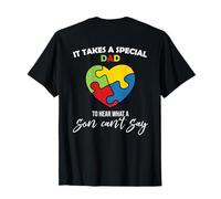 Conciencia sobre el Autismo Padre Hijo Autista Niños Niño Autismo Hijo Papá Camiseta