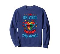 Conciencia sobre el autismo - Soy su voz Autista Kid Concientización Mamá Sudadera