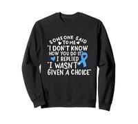 Conciencia sobre el cáncer de próstata Light Blue Ribbon Fighter Chemo Sudadera