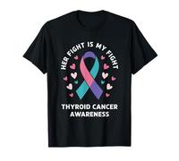 Conciencia sobre el cáncer de tiroides Su lucha Mi lucha Camiseta