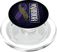 Conciencia sobre el cáncer de vejiga - Cinta Militar de Guerrero PopSockets PopGrip para MagSafe