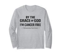 Conciencia sobre el Melanoma Soy una fe Cristiana Libre de cáncer de Melanoma Manga Larga