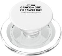 Conciencia sobre el Melanoma Soy una fe Cristiana Libre de cáncer de Melanoma PopSockets PopGrip para MagSafe