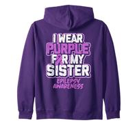 Conciencia sobre la Epilepsia. Llevo Color Morado para mi Sudadera con Capucha