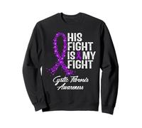 Conciencia sobre la Fibrosis quística Su Apoyo Guerrero Luchador Sudadera