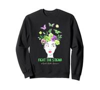 Conciencia sobre la Salud Mental Lucha contra el estigma Mariposa Arte Sudadera