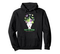 Conciencia sobre la Salud Mental Lucha contra el estigma Mariposa Arte Sudadera con Capucha