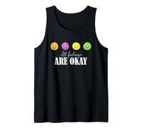 Conciencia sobre la Salud Mental Todos los Sentimientos están Bien Emociones Camiseta sin Mangas