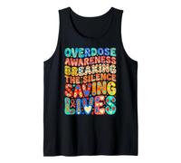 Conciencia Sobredosis Rompiendo el Silencio Salvando Vidas Apoyo Anuncio Camiseta sin Mangas