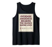 Conciencia Sobredosis Rompiendo Silencio Salvando Vidas Partidario Camiseta sin Mangas