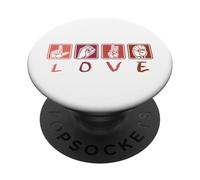 Conciencia sorda Lenguaje de señas Amor Manos PopSockets PopGrip Adhesivo