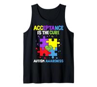 Concienciación sobre El Autismo La Aceptación Es La Cura Camiseta sin Mangas