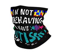 Concienciación sobre El Autismo No Me Estoy Portando Mal, Tengo Autismo Polainas De Cuello Secado Rápido Cuello Pañuelo Protección UV Pasamontañas para Ciclismo Caza Pesca 26X30CM