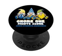Concienciación sobre el Síndrome de Down Gnomo Uno Lucha PopSockets PopGrip Adhesivo