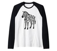 Concienciación sobre el síndrome de Ehlers Danlos Zebra Camiseta Manga Raglan