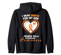 Concienciación sobre el síndrome de Prader-Willi I Wear Orange for my Son Sudadera con Capucha