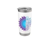 Concienciación sobre la depresión Prevención del suicidio Vaso térmico de acero inoxidable de doble pared