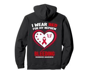 Concienciación sobre trastornos sangrantes I Wear Red for My Nephew Sudadera con Capucha