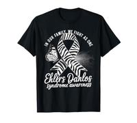 Concientización de EDS Luchamos como una cinta de cebra Ehlers Danlos Camiseta