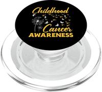 Concientización de la Cinta Dorada del Diente de león del cáncer Infantil PopSockets PopGrip para MagSafe