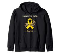 Concientización de la Endometriosis Endo Warrior Apoyo de Salud para Mujeres Sudadera con Capucha