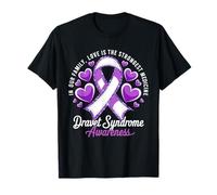 Concientización del síndrome de Dravet de la medicina más fuerte de la cinta púrpura Camiseta