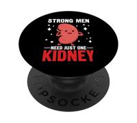 Concientización Divertida sobre el cáncer de riñón Cinta Verde Enfermedad renal PopSockets PopGrip Adhesivo