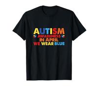 Concientización sobre el autismo en abril vestimos de azul Camiseta