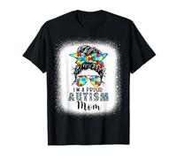Concientización sobre el Autismo Mamá Apoyando Soy Una Madre Orgullosa con Camiseta