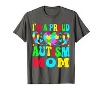 Concientización sobre el Autismo Mamá Apoyando Soy Una Madre Orgullosa con Camiseta